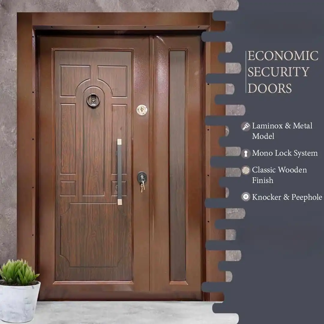 Premium Turkey Security Doors PMR-020 Classic Wooden Finish (External)