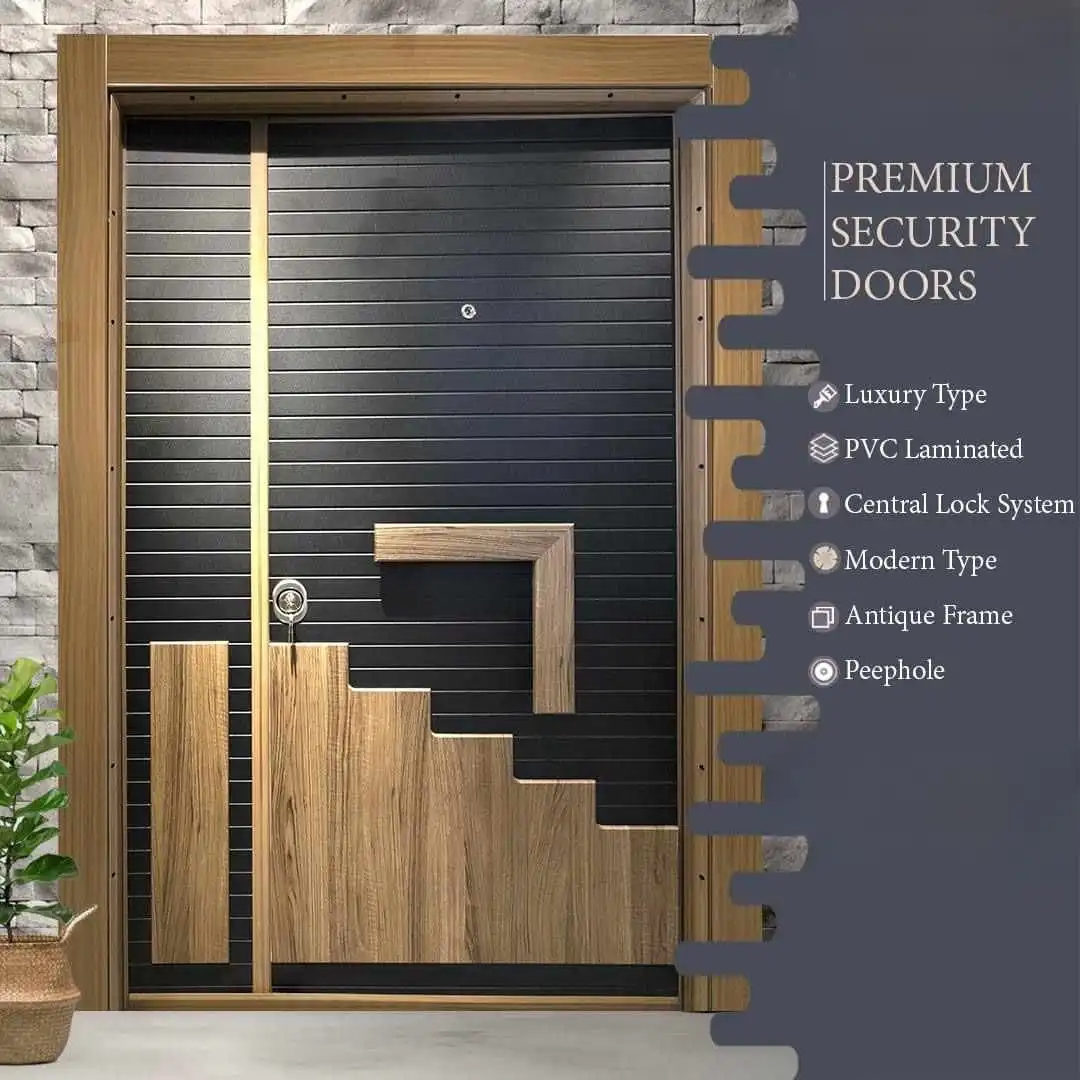 Premium Turkey Security Doors PVC Model Portal-015 (External)