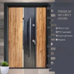 Premium Turkey Security Doors PMR-017 PVC Laminox Model (External)