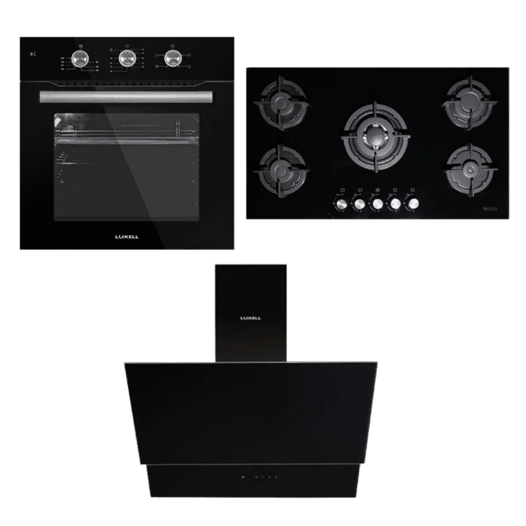 90cm Luxell 90CM Set: 90CM Hob,Extractor,Manual Oven – Appliancity Ghana