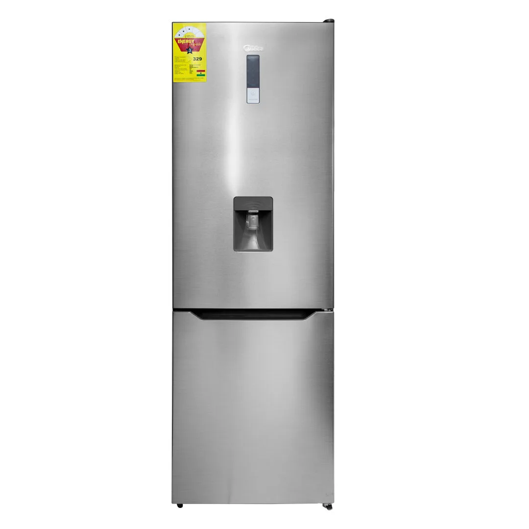 Upgrade your kitchen with the Midea 302Ltrs Double Door Bottom Freezer Refrigerator, a perfect fusion of modern design, energy efficiency, and user-friendly features.