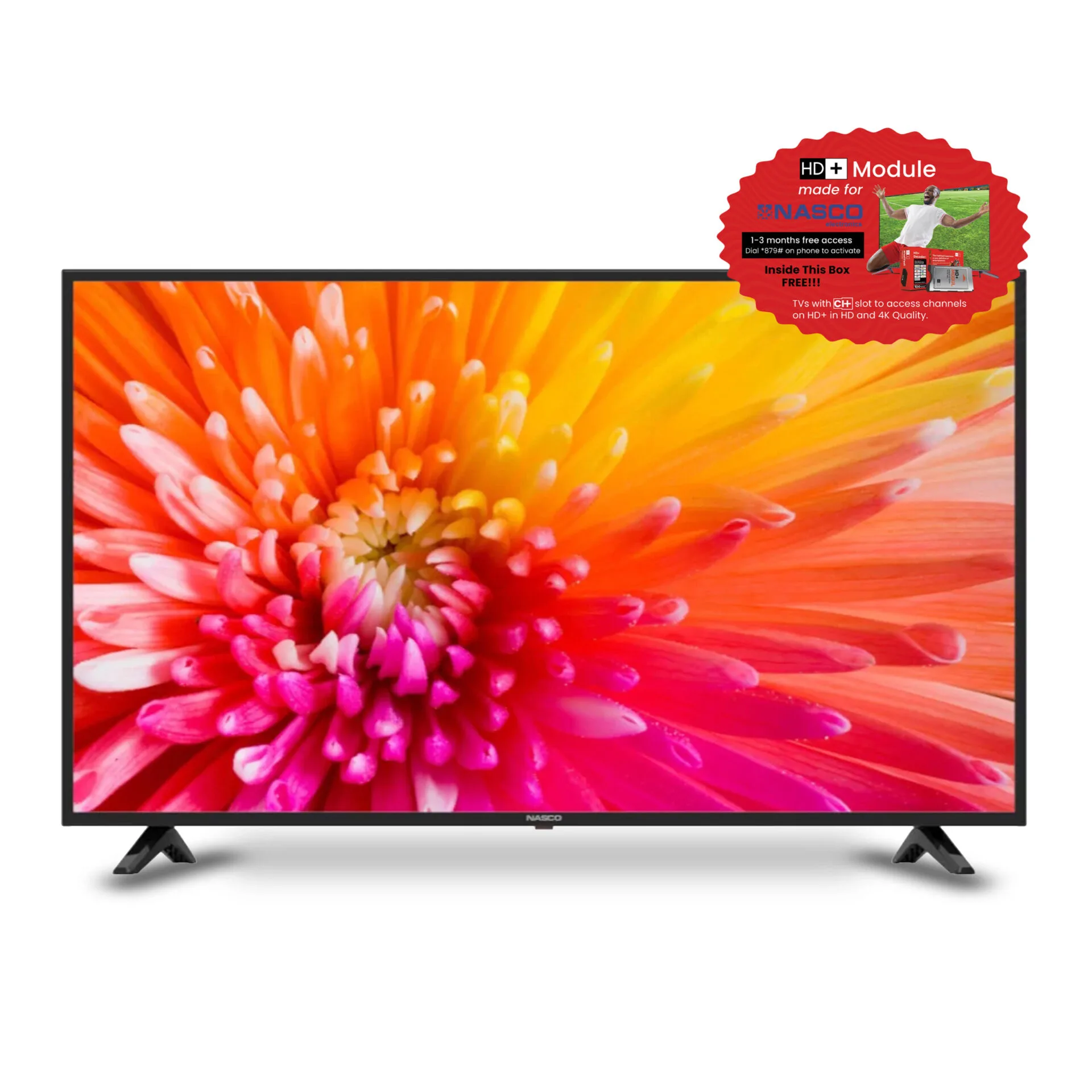 Nasco 50 Inch 4K Smart TV-[NAS-J50FUS-AND-Cl+]